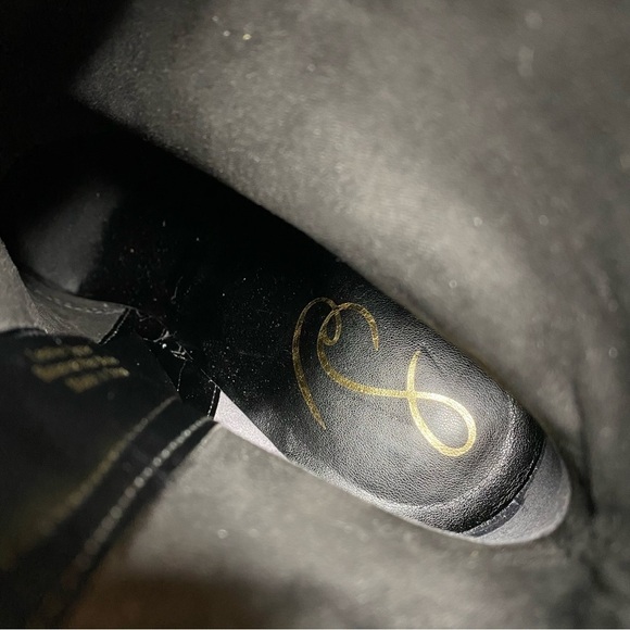 Sam Edelman Jaye Heeled Black Suede Bootie 10M - Picture 14 of 16